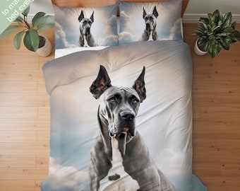 Great Dane Bedding Set, Duvet Set, Comforter Set Or Quilt Set, Gift for Great Dane Lovers, Great Dane Decor, Great Dane Mom Dad