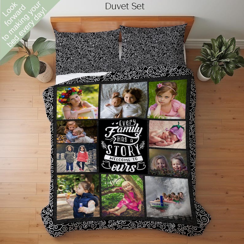 Custom Personalized Photo Bedding Set, Personalized With Your Photos ...