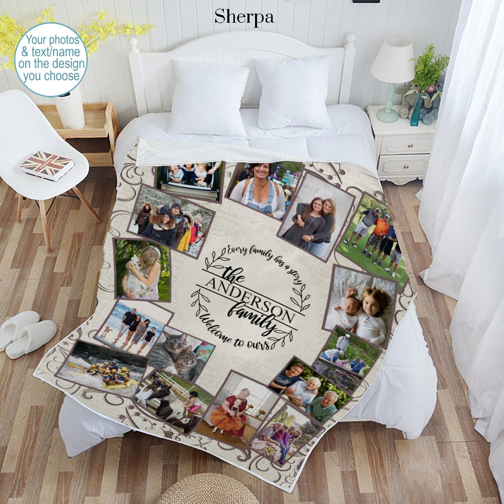 Vintage Cream Custom Photo Quilt, Blanket or Wall Hanging ...