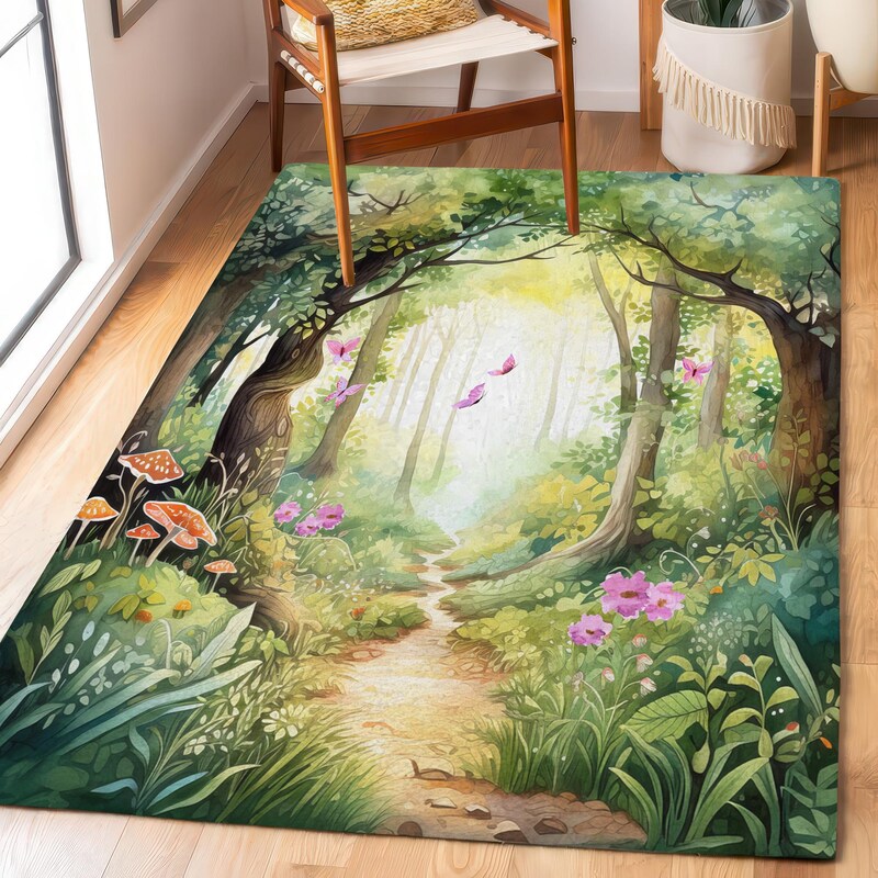 Whimsical Rug Forest - Etsy