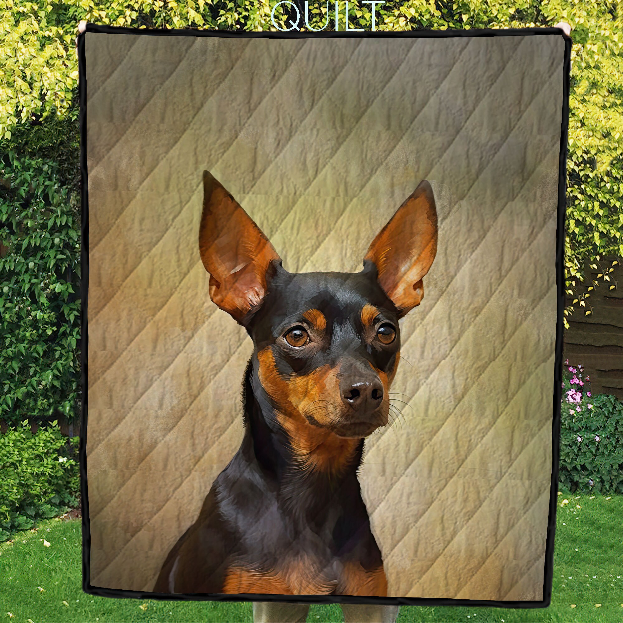 Miniature Pinscher Rug, 3D Photo Dog Doormat, Miniature Pinscher Mat,  Perfect Gift for Dog Lovers, Funny Personalized Pet , Home Decoration 