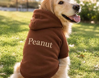 Personalized Dog Hoodie, Personalized Dog Sweatshirt, Outdoor Dog Apparel, Custom Gift for Dogs