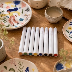 Pottery Underglaze Marker, Ceramic Pigment Pen, Ceramic Painting Marker, Pottery Coloring Pen, Clay Decorating Tool