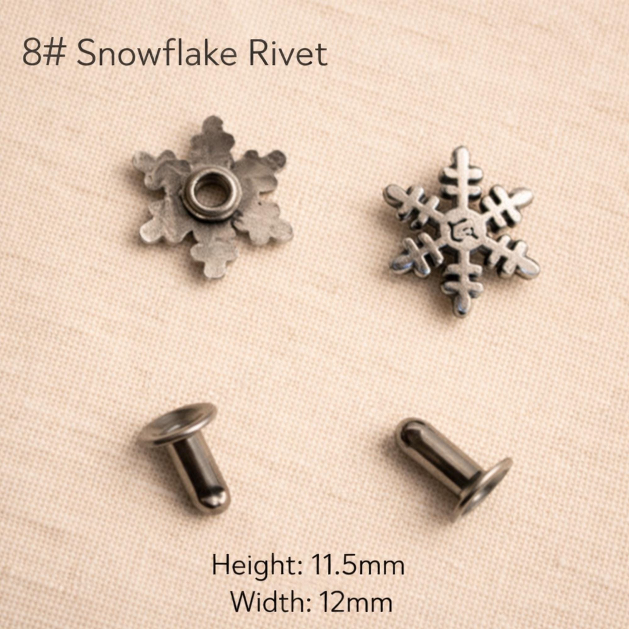 50 PCS Decorative Metal Rivets for Leather Craft – Star Rose Bullet ...
