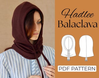 Balaclava Sewing Pattern | Headpiece Cosplay Costume | Easy Beginner Pattern + Easy Illustrated Tutorial | XXS - 7XL | A0, A4 & US Letter