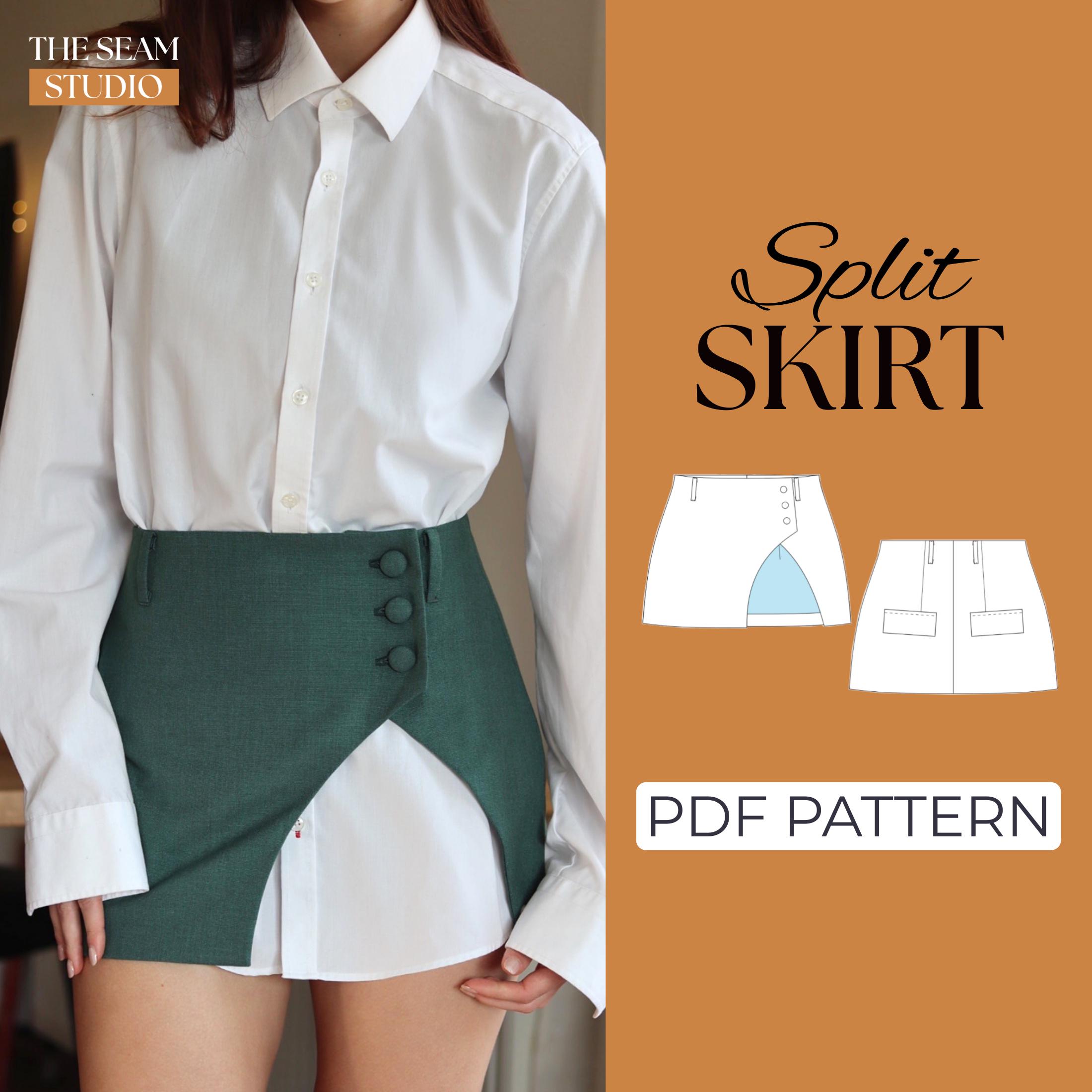 CUPSHE - Gonna da donna in tweed a vita alta, taglio A, con finta abbottonatura frontale, gonna mini intrecciata, bianco, XS