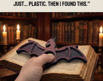 Dragon Wing Book Holder – 3D Printed Gothic Page Keeper