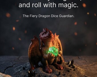 3D Printed Dragon Dice Holder, Dice Guardian