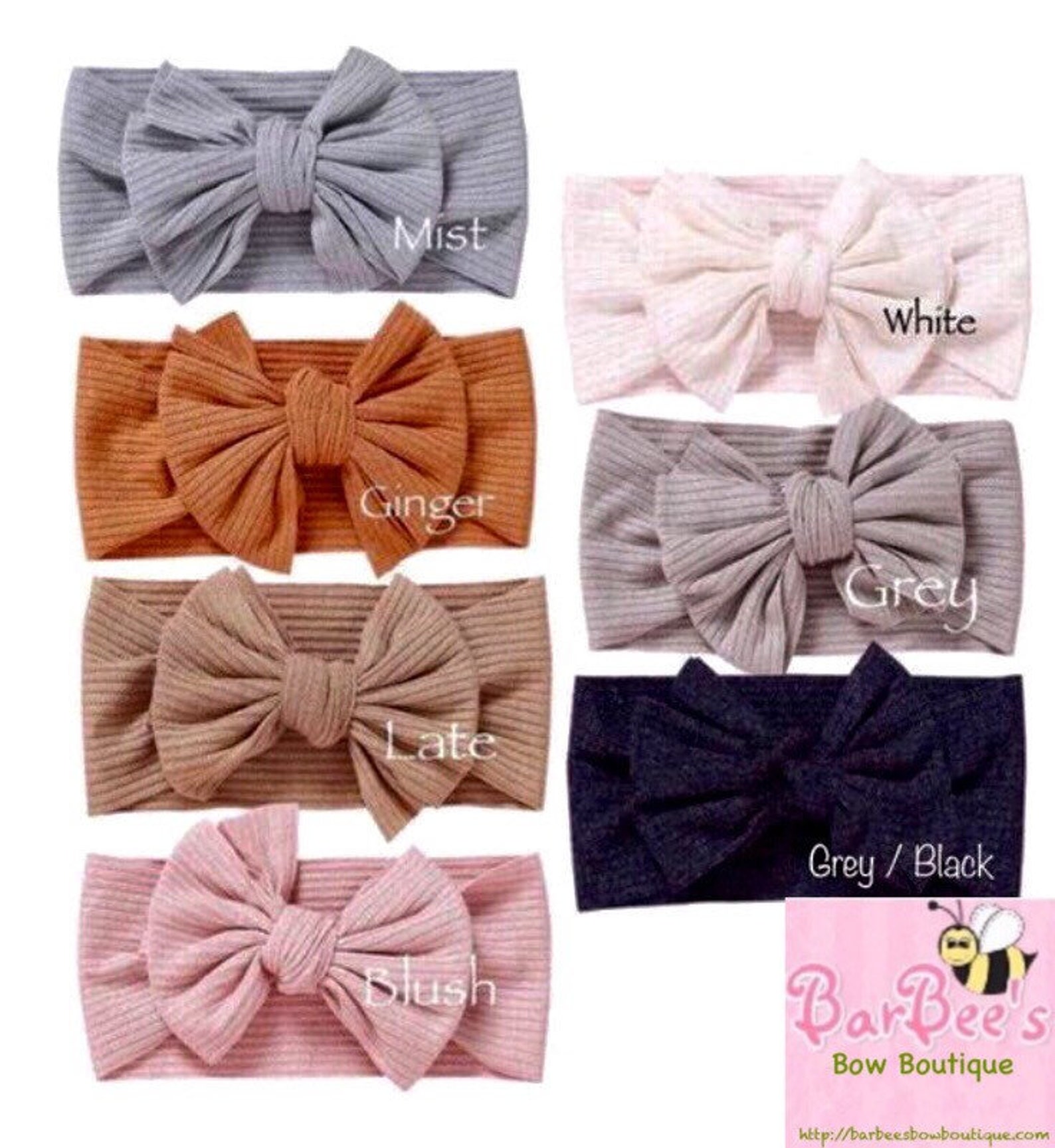 Infant Top Knot Ribbed Baby Girl Knotted Headband Baby Hair Etsy