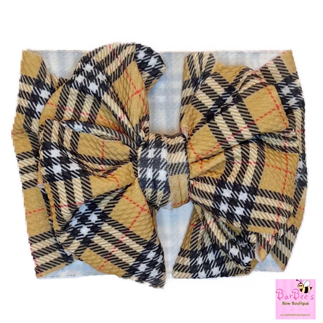 Off White Squares LV Bows & Headwraps – Adoracions Boutique