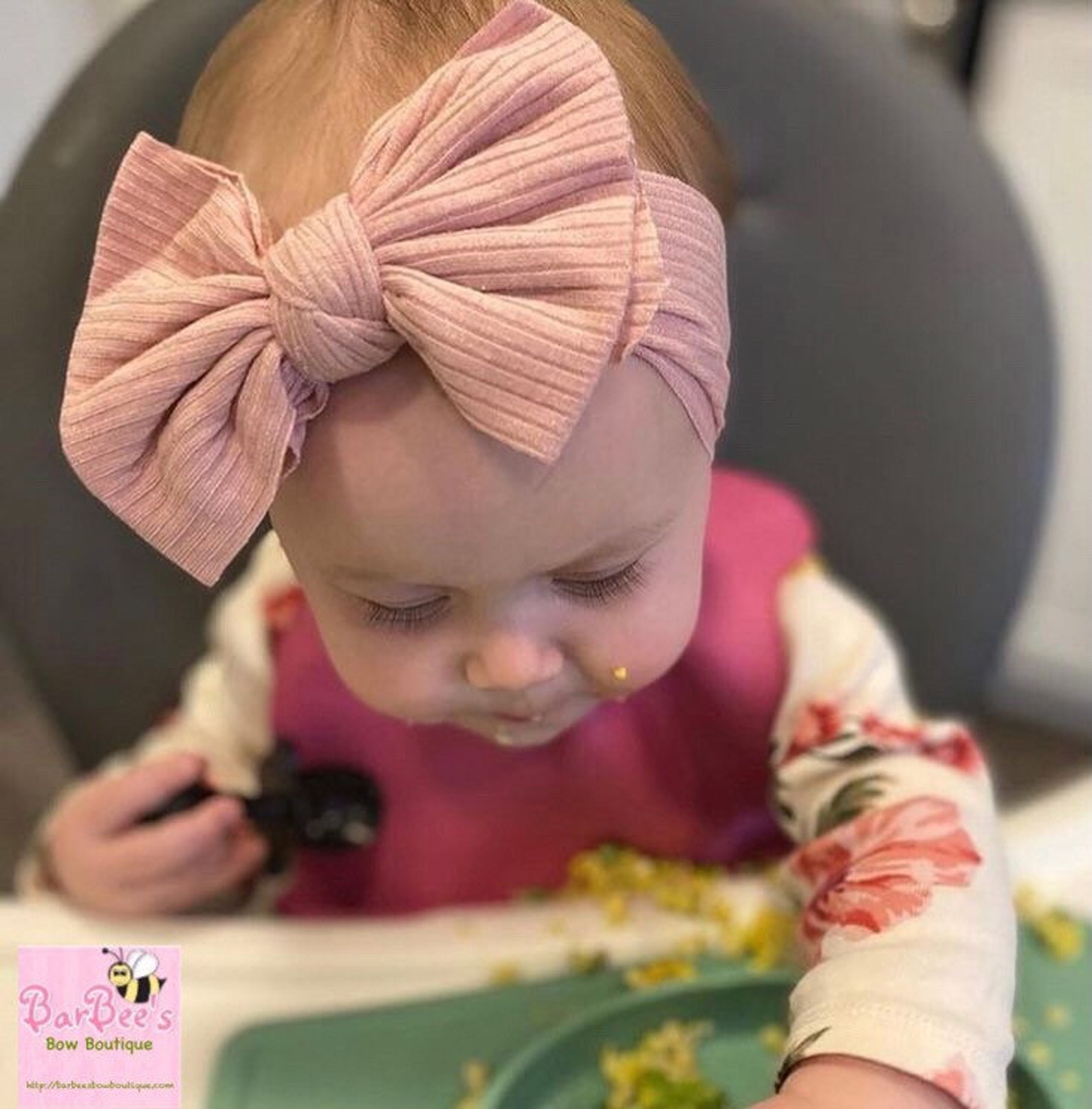 Infant Top Knot Ribbed Baby Girl Knotted Headband Baby Hair Etsy