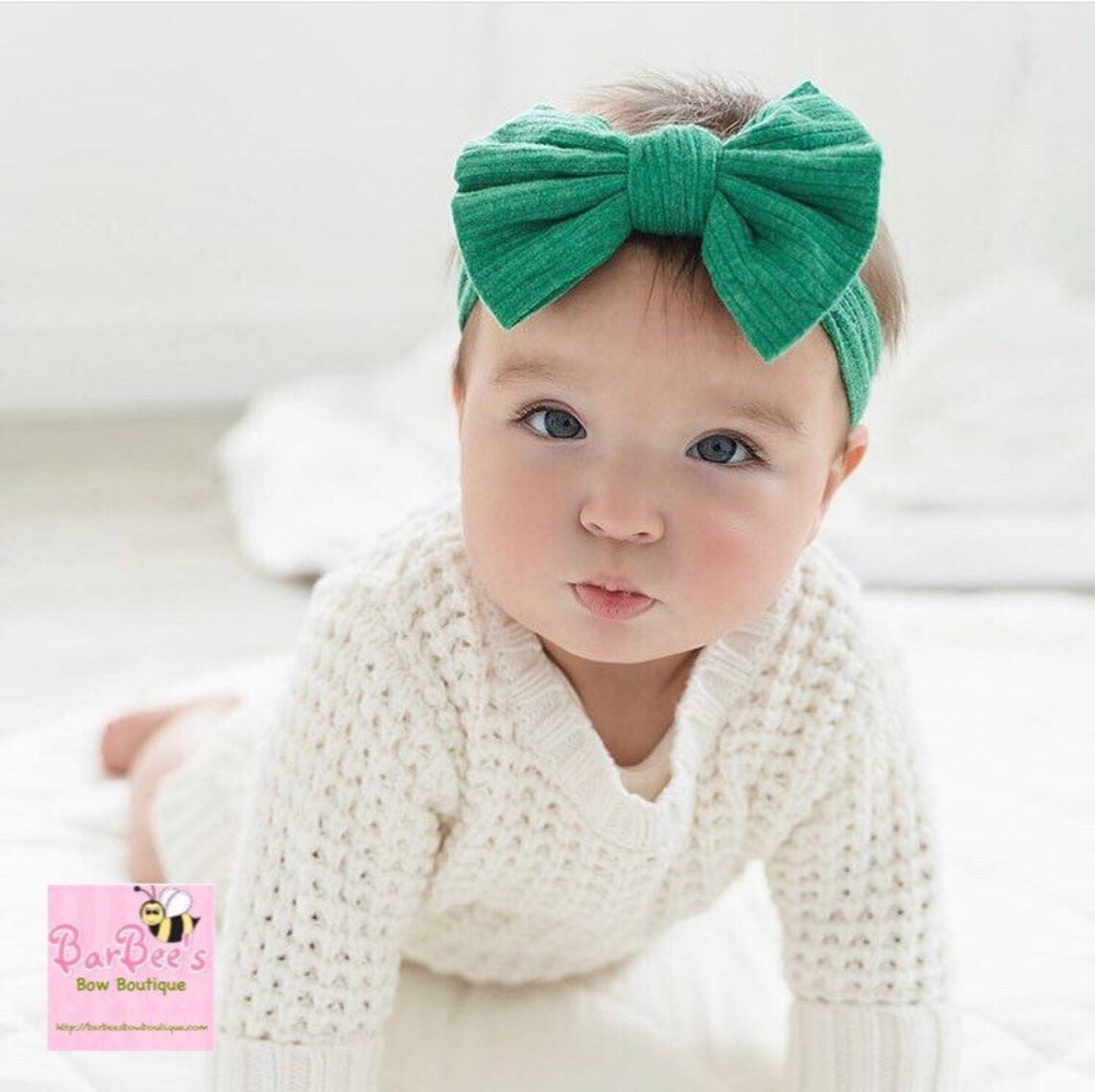 Infant Top Knot Ribbed Baby Girl Knotted Headband Baby Hair Etsy
