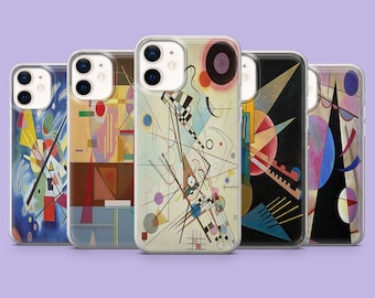 Wassily Kandinsky Phone Case Abstract Art Cover for iPhone 17Pro, 16, 15, 14, 13,  Samsung S26, S25, S24, S23Fe, A16, A56, Pixel 10, 9Pro