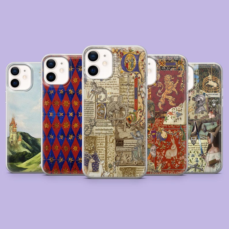 Medieval Phone Case Fantasy Middle Age Cover for iPhone 17Pro, 16, 15, 14, 13, 12, Samsung S26, S25, S24, S23Fe, A16, A56, Pixel 10, 9Pro image 1