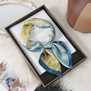 Mulberry Silk Scarf | Vintage Boho Bandana, Hair & Neck Wrap