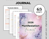 2026 Manifestation Journal and Law of Attraction Planner | Daily Affirmations, Gratitude, Vision Board & Goal Setting Workbook