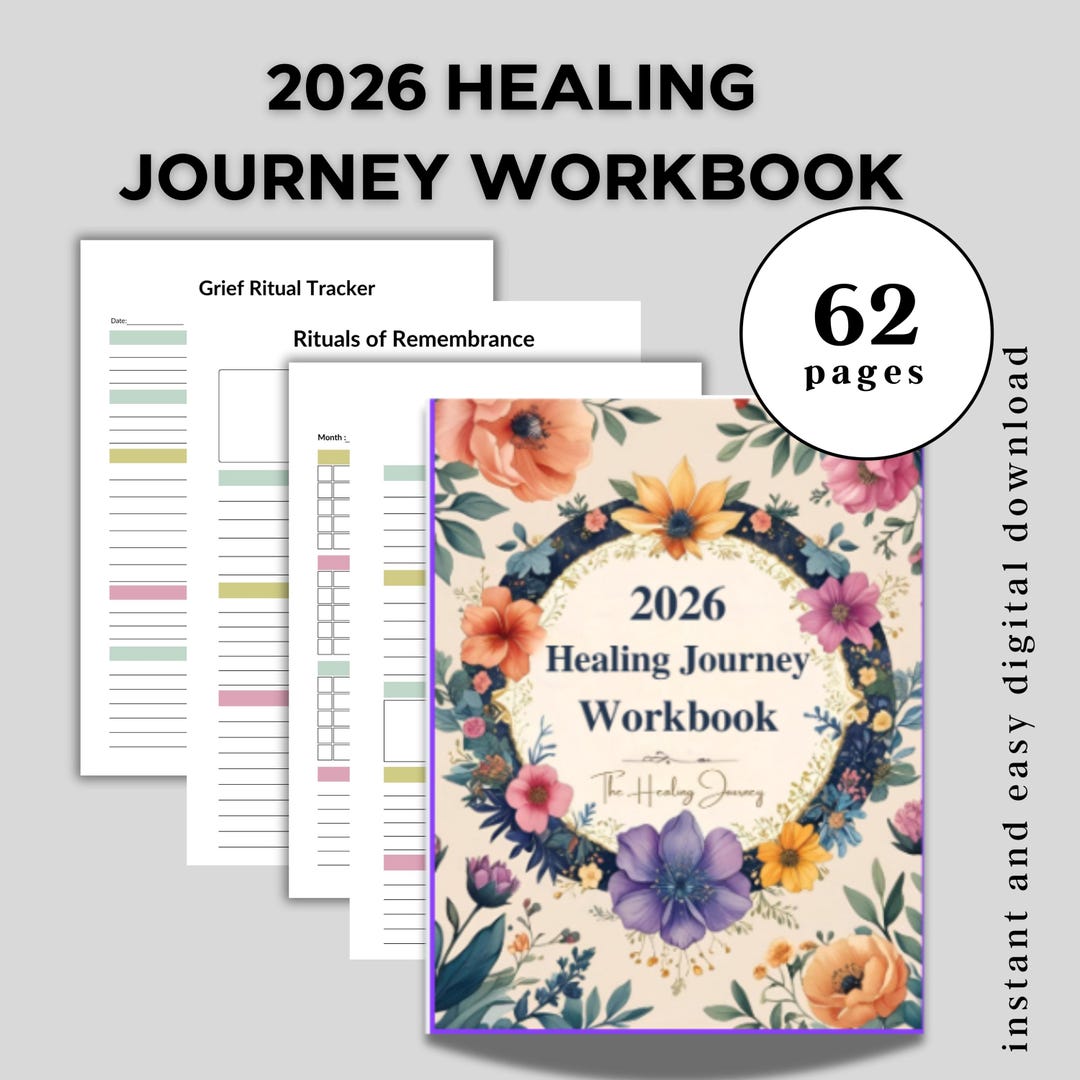 Healing Journey Workbook | Grief & Loss Journal | Emotional Healing and ...