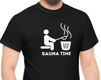 Sauna time Finnish sauna Finland shirt Suomi Gift Men Women T-shirt Unisex Heavy Cotton Tee