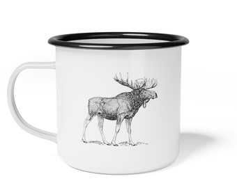 Moose Enamel Camp Cup 12oz Elk Enamel Camping Mug Nordic style
