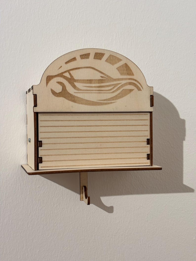 Shutter Key Design Garage Key Holder SVG, Automatic Shutter Key Rack, Laser Cut File for 3 ...
