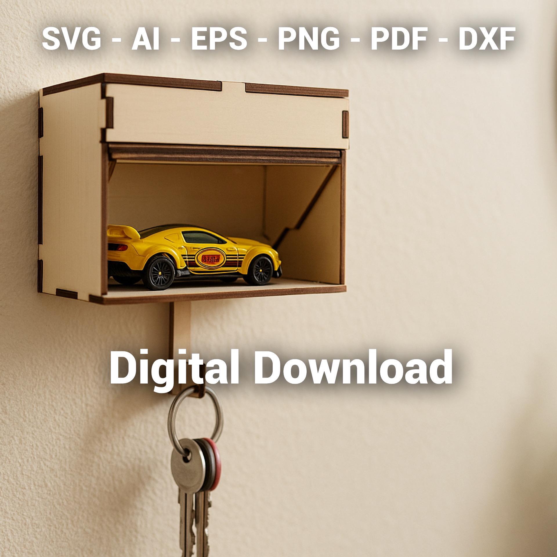 Garage Key Holder SVG, Laser Cut 3 Mm Plywood, Digital Download - Etsy