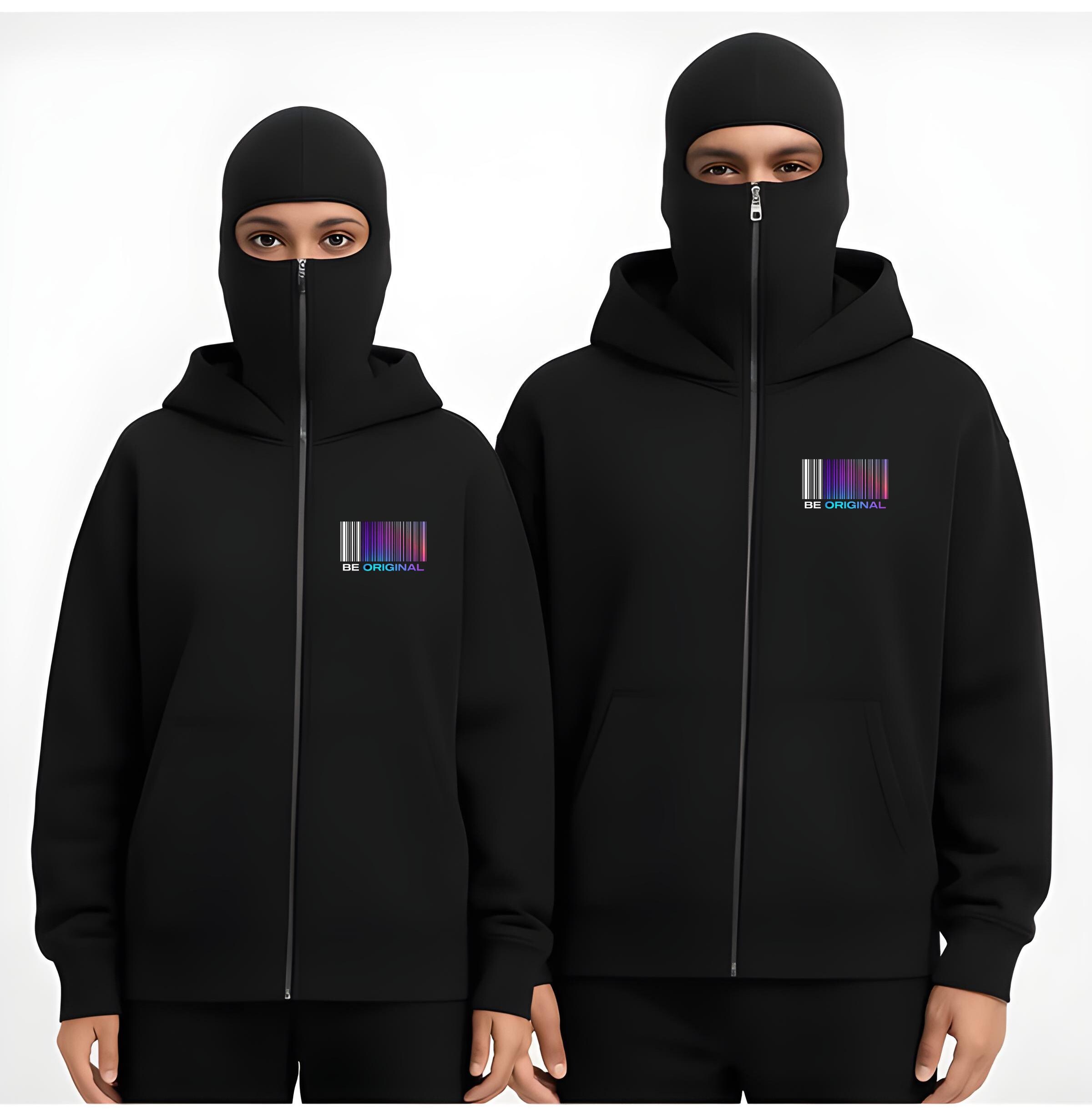 Oversized Ninja Balaclava Hoodie Original 2026 Streetwear Techwear