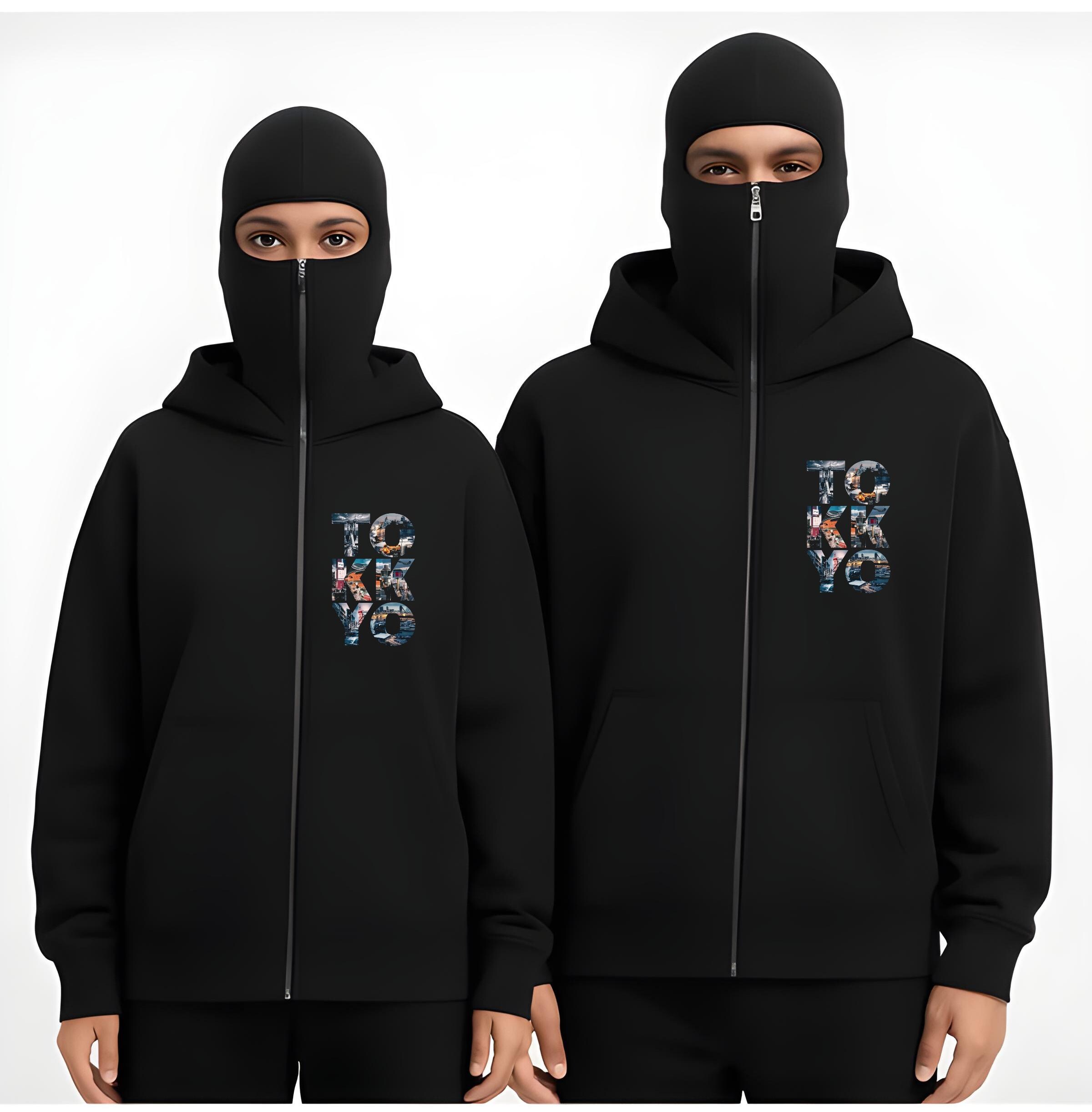 Oversized Ninja Balaclava Hoodie Tokyo 2026 Streetwear Techwear