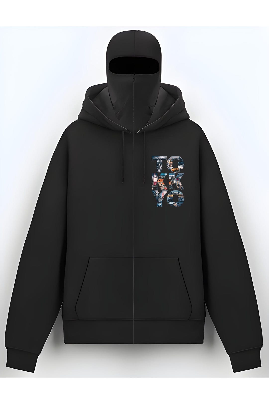 Oversized Ninja Balaclava Hoodie Tokyo 2026 Streetwear Techwear