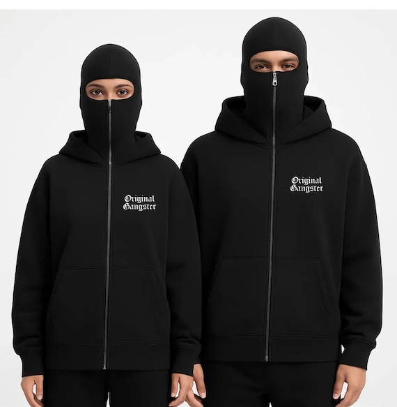 Oversized Streetwear Hoodie Balaclava Ninja | Gangster V2 Unisex