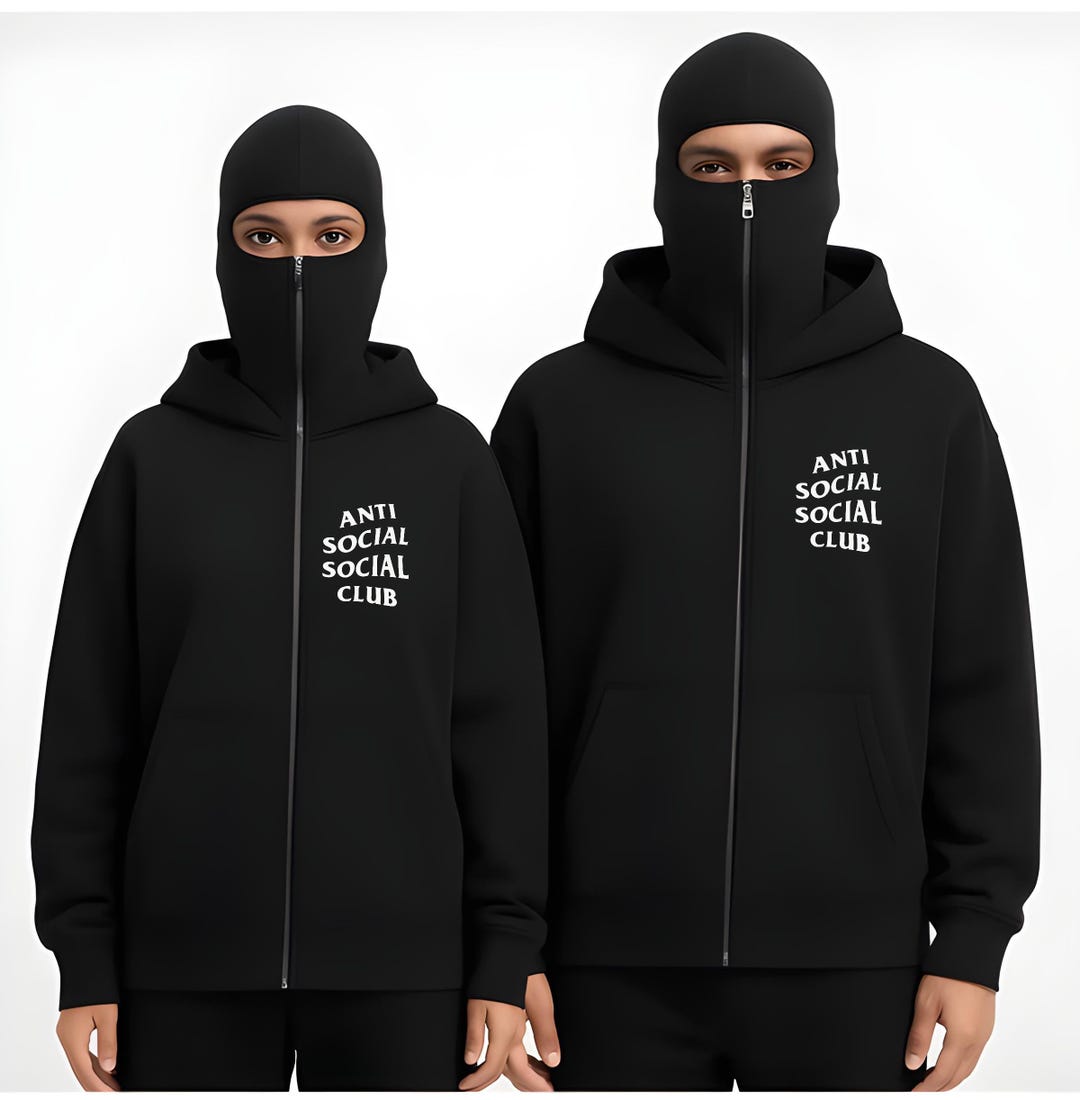 Oversized Ninja Balaclava Hoodie Social V2 2026 Streetwear