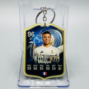 Portachiavi in acrilico di Kylian Mbappé FIFA EAFC!
