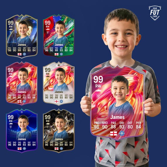 Personalised FIFA Football Card – Fully Custom 3MM Foamex Print!