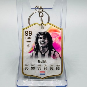 Ruud Gullit EA FC FIFA Icon Acrylic Keyring – Double Sided Print