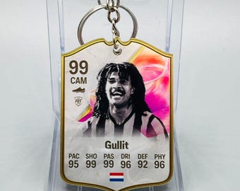 Llavero acrílico con el icono de Ruud Gullit de EA FC FIFA (impresión a doble cara)