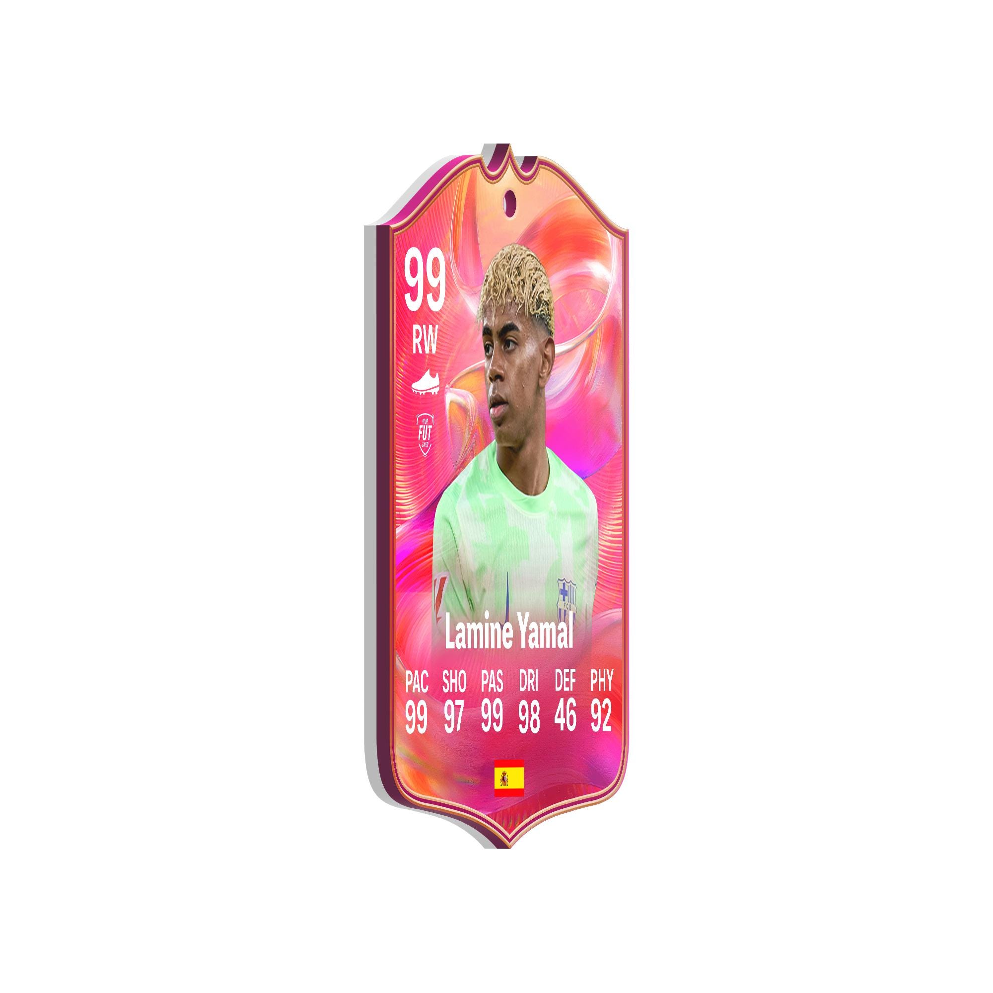 Lamine Yamal Barcelona EA FC Acrylic Keyring – Double Sided FUT