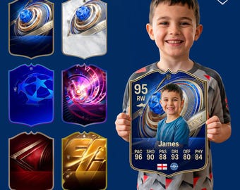 Tarjeta de fútbol FIFA EA FC personalizada: ¡Impresión totalmente personalizada en Foamex de 3 mm!