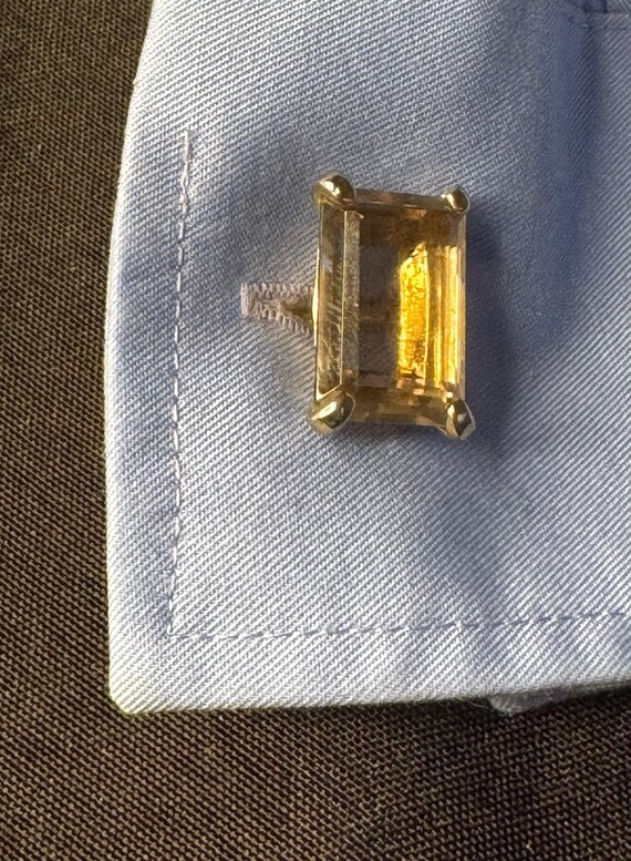 Vintage Swank Gem Cuff Links - image 2