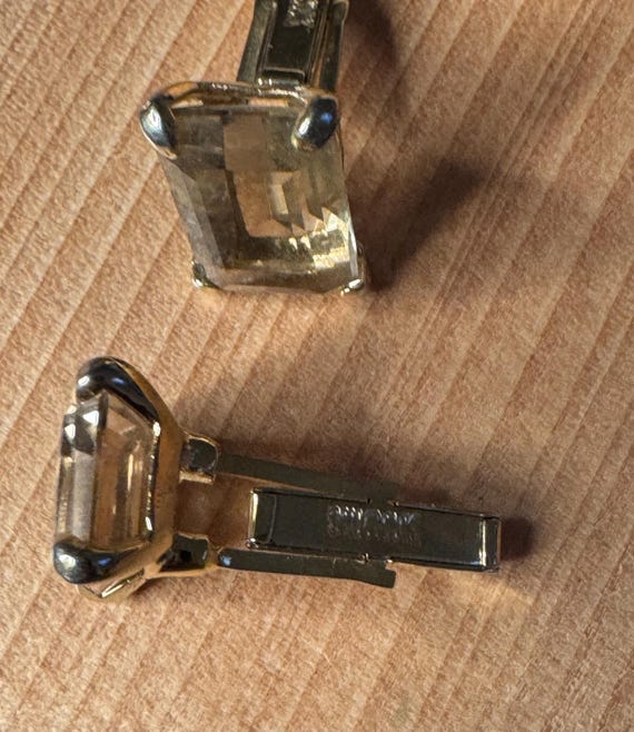 Vintage Swank Gem Cuff Links - image 4