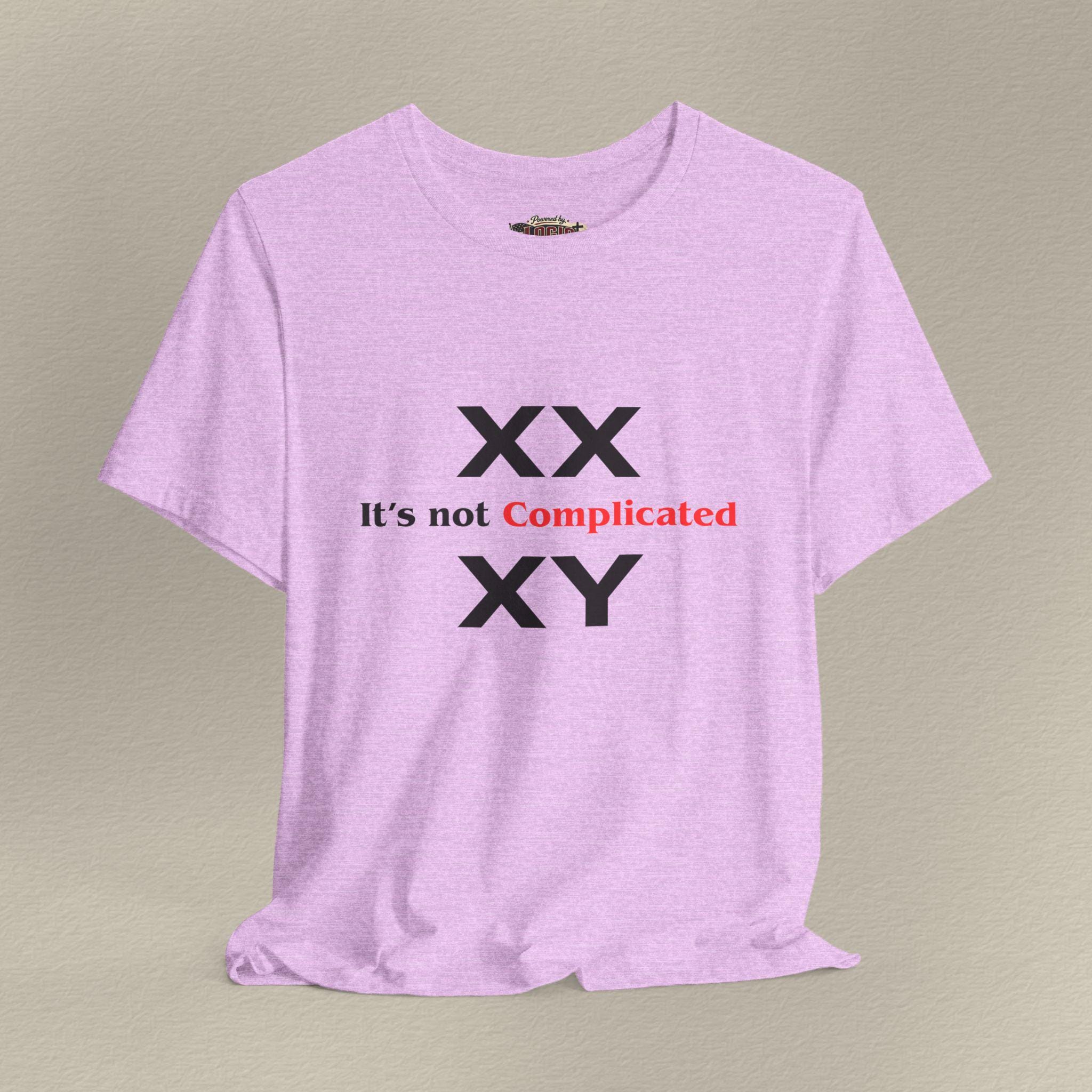 XX XY It S Not Complicated T-shirt | Chromosomes Genetics Tee
