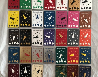 Euchre Score Keeper Tally Boards ----------- (TWO boards per order)  Made in USA