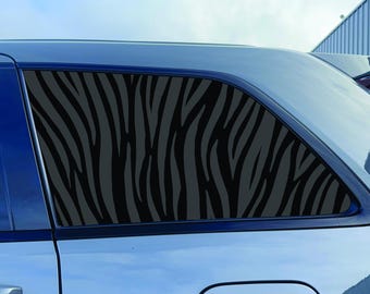 2011-2021 Jeep Grand Cherokee Quarter Window Decal Sticker - Zebra Stripes - Matte Black