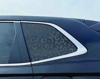 2023–2025 HONDA CR V Taillier-Fensteraufkleber - Gepard Leopard - Mattschwarzer Vinyl-Aufkleber
