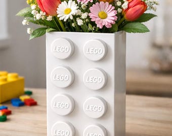 Ziegelvase – 3D-druckbare STL-Datei – Moderner Blumentopf – Originelle Wohndekoration