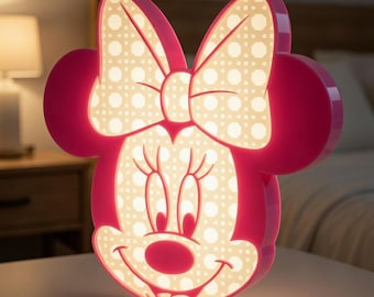 Wandmontiertes Maus-Nachtlicht für Kinder – 3D-STL-Datei – Kinderzimmerdekoration – Sanfte LED-Lampe – Digitaler Download