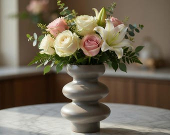 Moderne, 3D-druckbare Designervase – Skulpturale Dekovase zum 3D-Drucken – STL-Datei für die Inneneinrichtung