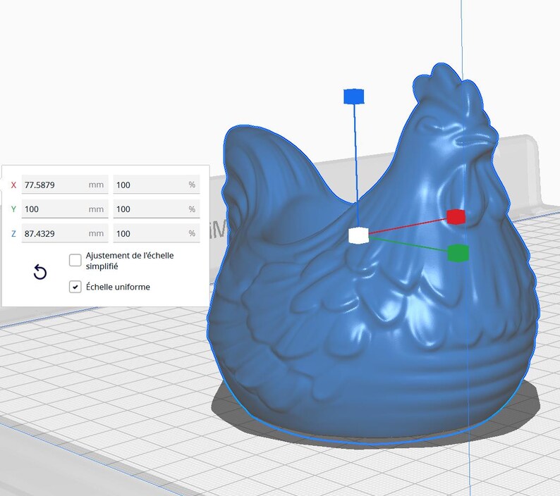 Decorative Easter Hen 3MF File for 3D Printing, Printable Chicken ...