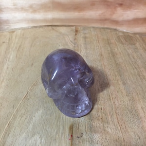 Amethyst Skull Carved Natural Stone Skull