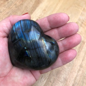 Large Marble Heart Natural Stone Polished Craved