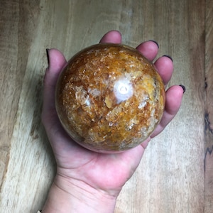 Golden Healer Quarzkristall Sphere Ball mit Ständer