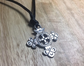 The Celtic Cross Pewter Pendant With Free Black Cord Necklace